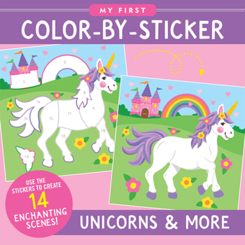 Paperback Unicorns & More First Color by Sticker Book