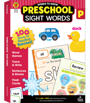 Paperback Words to Know Sight Words, Grade Preschool Book