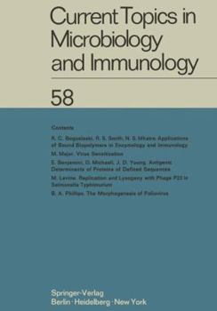 Paperback Current Topics in Microbiology and Immunology: Ergebnisse Der Mikrobiologie Und Immunitätsforschung Book