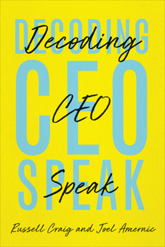 Hardcover Decoding Ceo-Speak Book