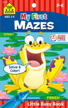 Paperback School Zone My First Mazes Tablet Workbook Book