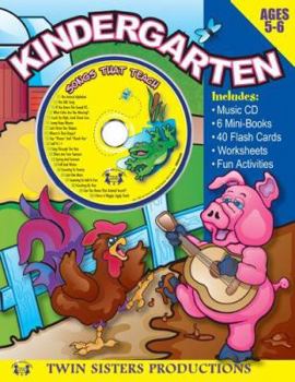 Paperback Kindergarten: Ages 5-6 [With CD] Book