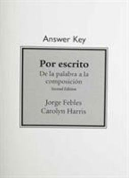 Paperback Answer Key for Por Escrito Book