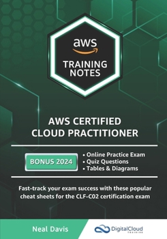 Paperback AWS Certified Cloud Practitioner Training Notes Book