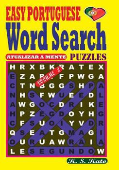 Paperback EASY PORTUGUESE Word Search Puzzles. Vol. 2 [Portuguese] Book