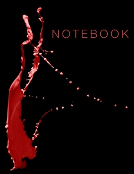 Paint Tossing Cover - Notebook Gift: Notebook Lined / Journal Gift, 100 Pages, Large (8.5 x 11 inches) Soft Cover, Glossy Finish