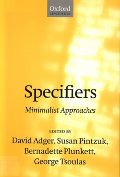 Paperback Specifiers: Minimalist Approaches Book