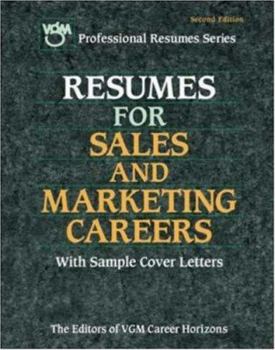 Paperback Resumes for Sales and Marketing Careers Book
