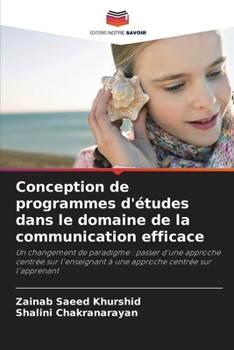 Paperback Conception de programmes d'études dans le domaine de la communication efficace [French] Book