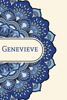 Mandala Notebook with Personalized Monogram Genevieve: A personalized monogram notebook just for you!