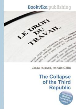 Paperback The Collapse of the Third Republic Book