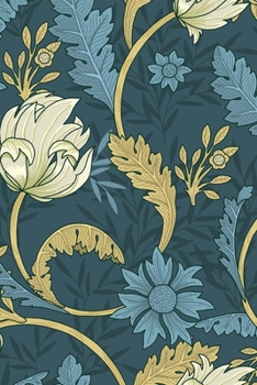 Notebook: 150 Thin-Lined Pages, Great for Students, Teachers, Professors, Dreamers, and Anyone Who Writes, Dreamy Blue Garden Cover