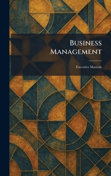 Hardcover Business Management: Executive Manuals Book
