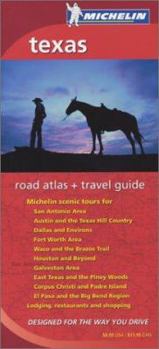 Paperback Michelin Texas Atlas & Travel Guide Book