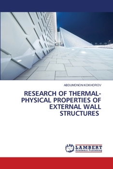 Paperback Research of Thermal-Physical Properties of External Wall Structures Book