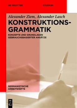 Hardcover Konstruktionsgrammatik [German] Book