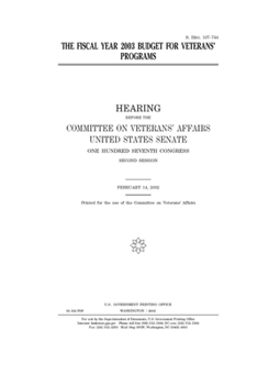 The fiscal year 2003 budget for veterans’ programs
