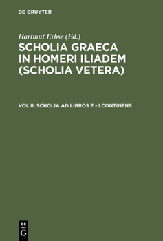 Hardcover Scholia AD Libros E - I Continens [Latin] Book