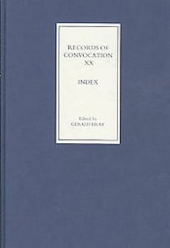 Hardcover Records of Convocation XX: Index Book