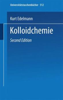 Paperback Kolloidchemie [German] Book