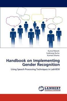 Paperback Handbook on Implementing Gender Recognition Book