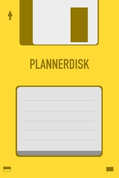 Yellow Plannerdisk Floppy Disk 3.5 Diskette Weekly 2020 Planner [6x9]: Vintage Retrowave Vaporwave Theme