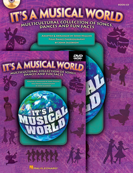 Paperback It's a Musical World Multicultural Collection of Songs, Dances and Fun Facts (Book/Online Audio) [With DVD] Book