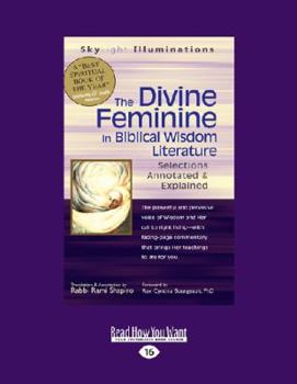 Paperback The Divine Feminine in Biblical Wisdom: Selections Annotated & Explained (Large Print 16pt) [Large Print] Book