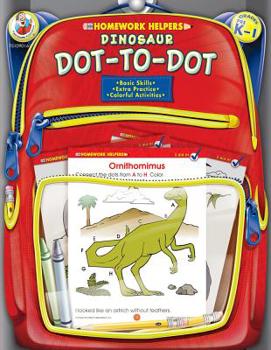 Paperback Dinosaur Dot-To-Dot, Grades Pk - 1 Book