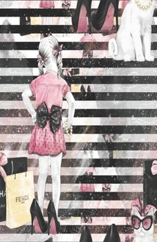 Paperback Dot Grid Journal Notebook: Little Miss Shopping Queen - Bullet Planner Book - Dotted Grid - 5.5 x 8.5" 120 Pg - DIY Weekly Spread - Organizer - H Book