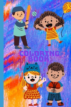 Paperback Childrens Basic Coloring Book