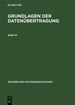 Hardcover Grundlagen Der Datenübertragung [German] Book