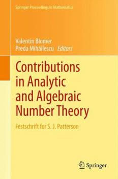 Paperback Contributions in Analytic and Algebraic Number Theory: Festschrift for S. J. Patterson Book