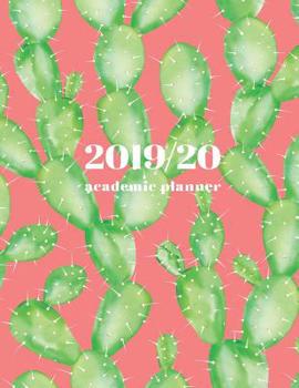 Paperback Academic Planner 2019-2020: Aug 2019 - July 2020 Weekly View - To Do Lists, Goal-Setting, Class Schedules + More - Watercolor Cactus Book