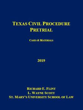 Paperback Texas Civil Procedure--Pretrial (2019) Book