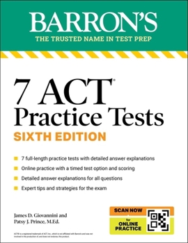 Paperback 7 ACT Practice Tests, Sixth Edition + Online Practice Book