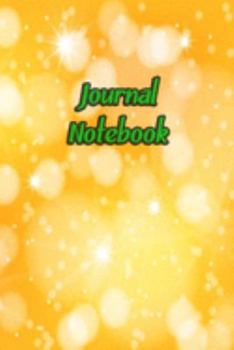Journal Notebook: Yellow Daily Journaling - Lined Paper Wide Ruled Notes Spark Your Imagination and Positive Thinking | Stars Print