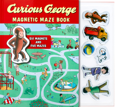 Hardcover Curious George Magnetic Maze Book