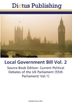 Paperback Local Government Bill Vol. 2 Book