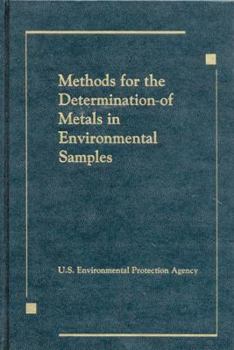 Hardcover Methods for the Determination of Metals in Environmental Samples Book