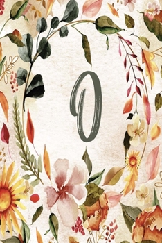 O: Orange Brown Floral 2020 Weekly Planner 6”x9” (Orange Brown Floral 6”x9” Planner Alphabet Series - Letter O)