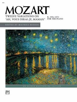 Paperback 12 Variations on Ah, Vous Dirai-Je, Maman, K. 265 Book