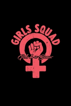 Paperback Girls squad: 6x9 Feminism - grid - squared paper - notebook - notes Book