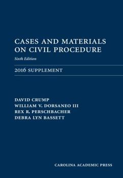 Paperback Cases and Materials on Civil Procedure: 2016 Document Supplement Book