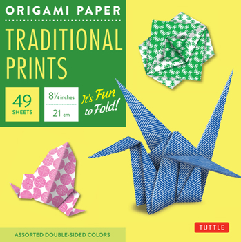 Misc. Origami Paper - Traditional Prints - 8 1/4 - 49 Sheets: Tuttle Origami Paper: Large Origami Sheets Printed with 6 Different Patterns: Instructions for Book