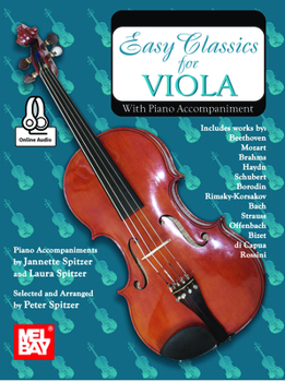 Paperback Easy Classics for Viola with Piano Accompaniment Book