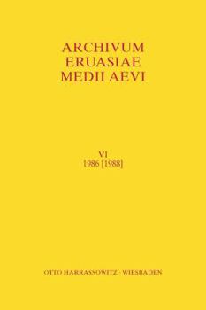 Paperback Archivum Eurasiae Medii Aevi VI 1986 [1988] [French] Book