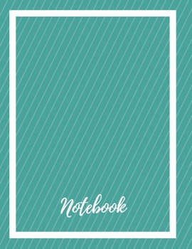 Composition Notebook: Lined Notebook Journal Paperback – Diagonal Green – 120 Ruled Pages – Large (8.5 x 11 inches) – Back To School – Kids – Teens - ... – Diary – Planner – Composition - Songwriting