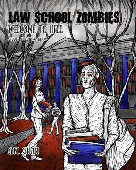 Paperback Law School Zombies Welcome to Hell: Adult Coloring Book