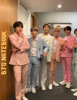 BTS Notebook: 150 Page College Ruled by 7.44" x 9.69 Notebook